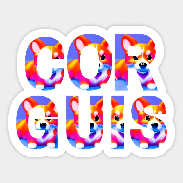 Cute Corgis Sticker by Sanarnos